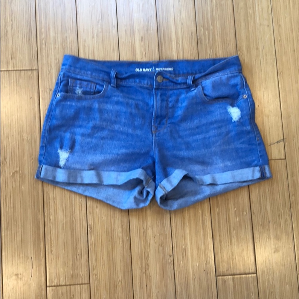 Old navy distressed boyfriend shorts